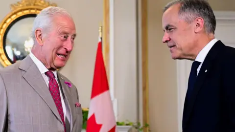 King Charles and Mark Carney during a meeting Ottawa