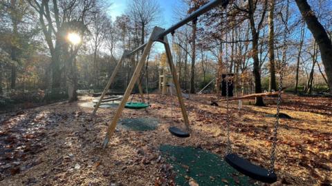 The adventure park in High Woods Country Park