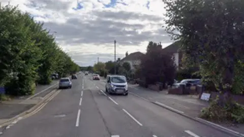 An image looking down Grantham Road towards Sleaford town centre.