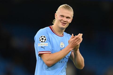 Man City: Erling Haaland named Premier League Player of the Month - BBC ...