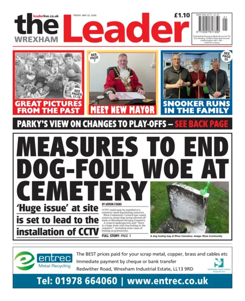 Wrexham Leader Wrexham Leader front page