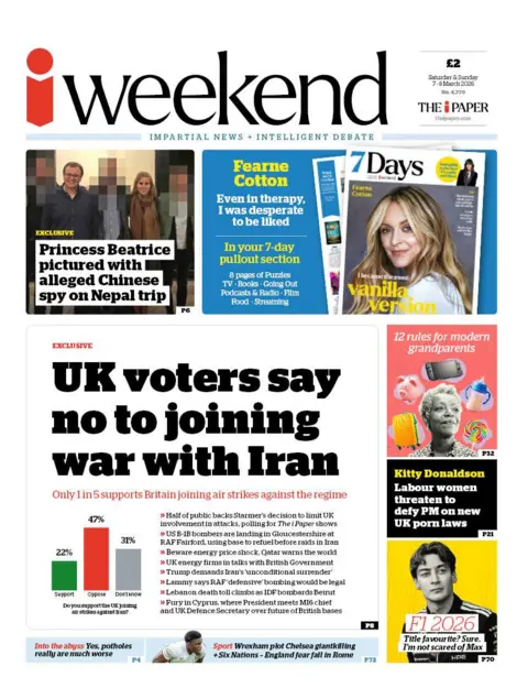  "UK voters say no to joining war with Iran."