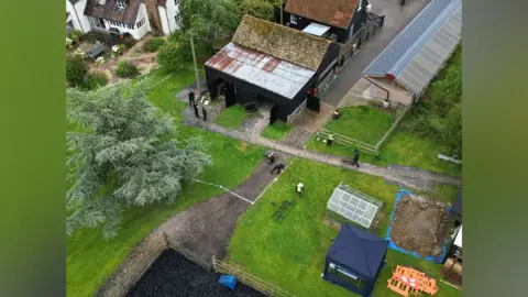 Steve Hubbard/BBC Aerial view of Stocking Farm