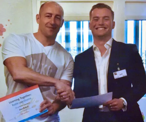 Family Handout via PA Steve Gallant and Jack Merritt both hold certificates from the Learning Together Course