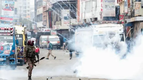 Reuters  Police fire tear gas towards pro-reform protesters during an anti-government demonstration over what organisers say are tax hikes, bad governance, constitutional violations, extra-judicial killings and cost of living, in Nairobi, Kenya, August 8, 2024