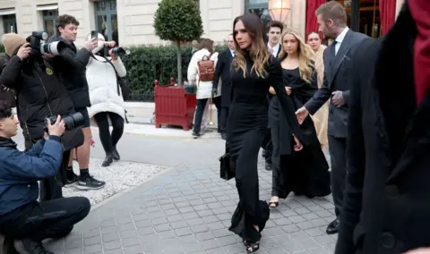 Getty Images Victoria Beckham is seen during the Haute Couture Spring Summer 2026 as part of Paris Fashion Week on January 26, 2026 in Paris, France. 