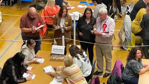 Agents watching count in East Kilbride