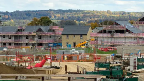 A building site for a new housing development 