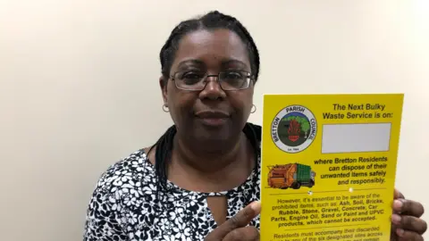  John Devine/BBC Sylvia Radouani, clerk Bretton Parish Council