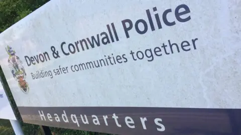 BBC Devon and Cornwall Police HQ sign