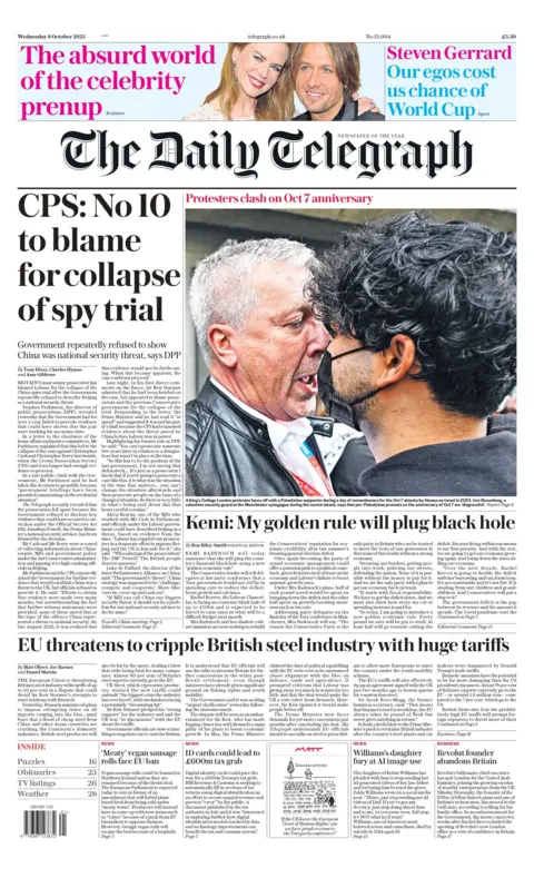  No 10 to blame for collapse of spy trial."