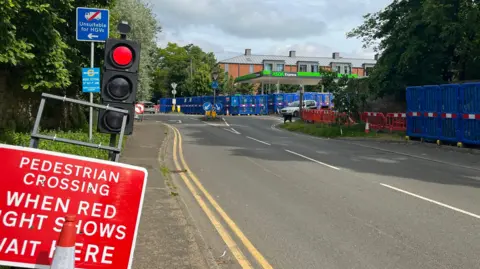 BBC/Julia Gregory Roadworks in Bramley