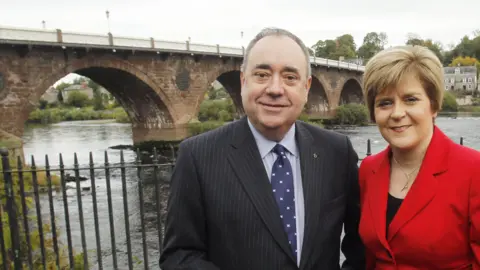 PA Media First Minister Alex Salmond and Deputy First Minister Nicola Sturgeon in Perth, Scotland, on the first day of the SNP annual conference, 