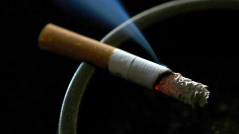 Cigarette in an ashtray