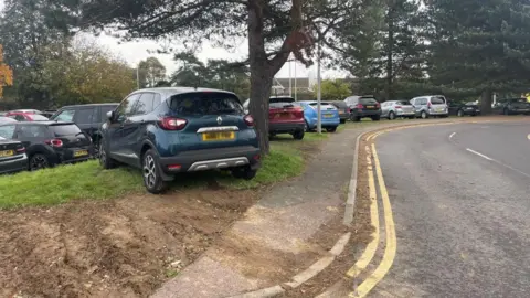 Andrew Turner/BBC Parking at James Paget Hospital