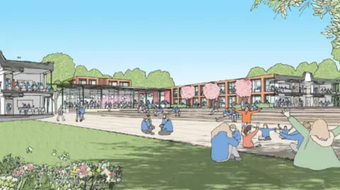 Worcestershire County Council Artist's impression of new school
