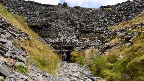 Entrance to the Cwmorthin slate mine