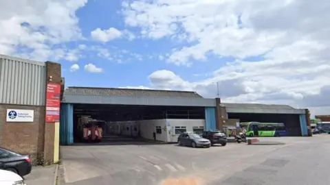 Derby bus depot on Meadow Road