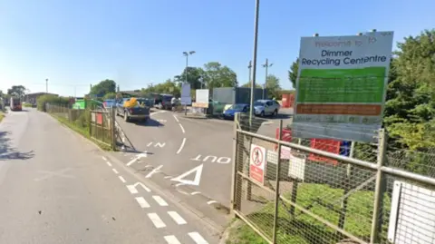 google Castle Cary Recycling Centre On Dimmer Lane