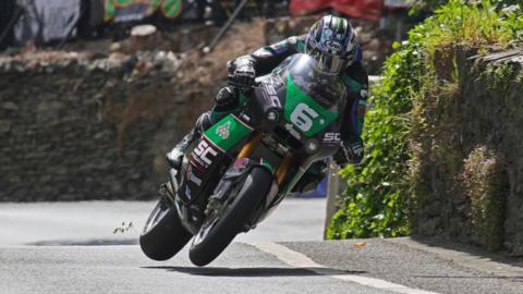 Michael Dunlop in action at the Isle of Man TT