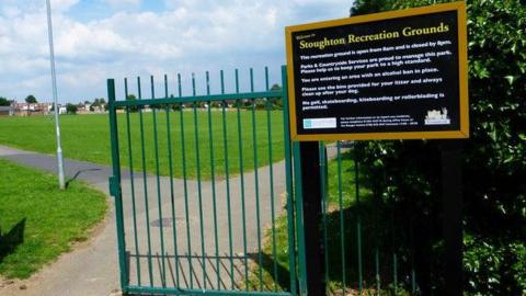 Entrance to Stoughton Recreation Ground