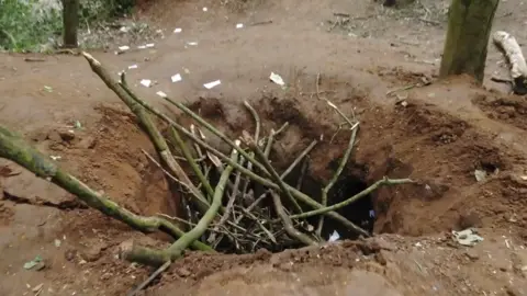  Warwickshire Rural Crime Team Damaged badger sett