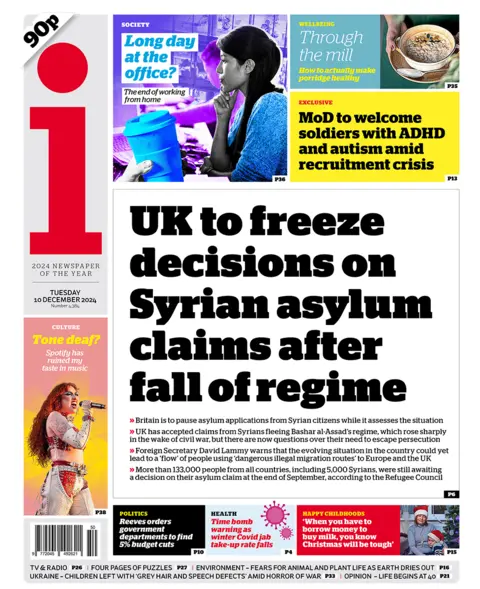  "UK to frost  decisions connected  Syrian asylum claims aft  autumn  of regime". 