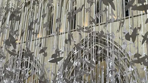 Peter Walker Sculptor Peace Doves by Peter Walker