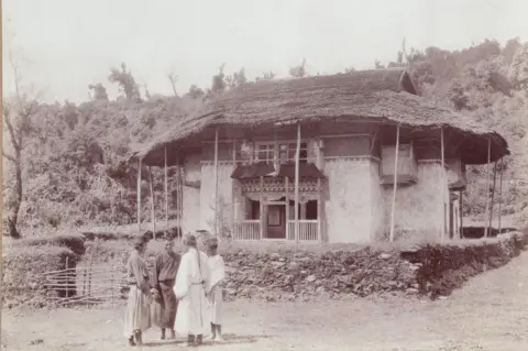 Dag Buddhist Temple, Card, Mounted Coladian print in Tumlong (Sikkim)