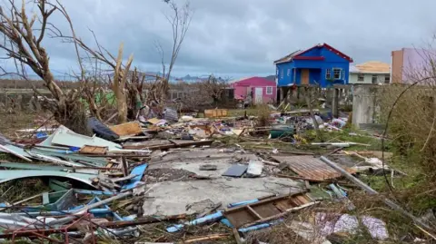 Reuters The storm battered Carriacou last week 