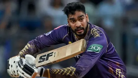 Venkatesh Iyer in action for Kolkata Knight Riders 