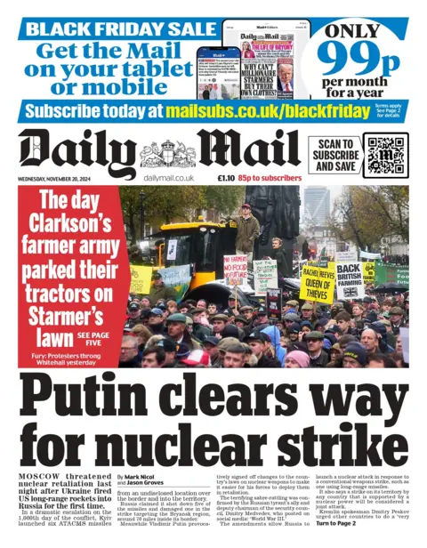 Daily Mail beforehand   page