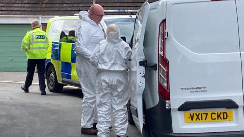 Forensic officers in Droitwich