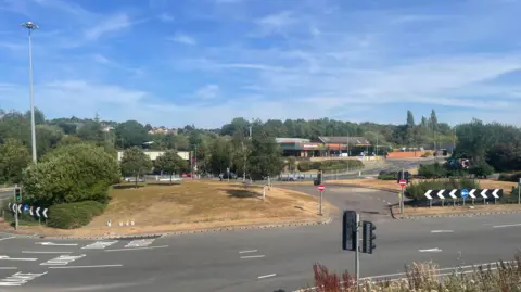 A roundabout in Barnsley