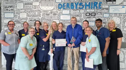 Supplied Hospital staff with Christopher York at Chesterfield Royal Hospital