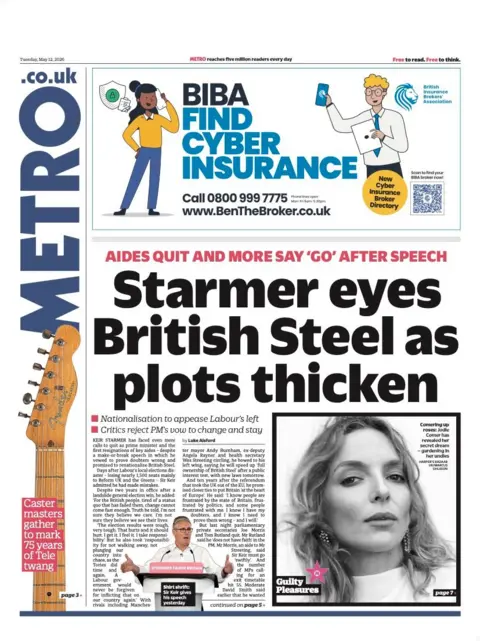 bb99e550-4d7a-11f1-bd52-e755d604ece4.jpg The Papers: 'Cabinet turns on Starmer' and 'You have been murdered'