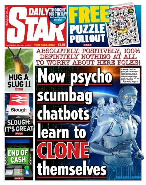 Daily Star front page 29 January 2025