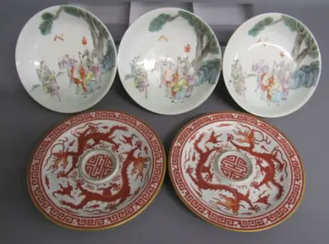 John Taylors Auction Rooms Chinese saucers