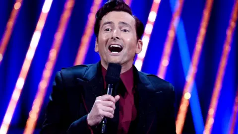 BBC David Tennant performing at the Bafta Film Awards
