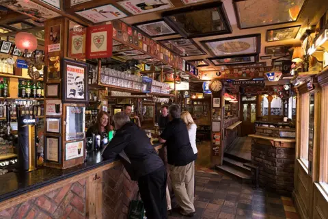 Getty Images Duke of York bar interior