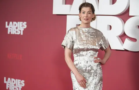 PA News Rosamund Pike attending the Ladies First UK special screening at Ham Yard Hotel in central London last month.
