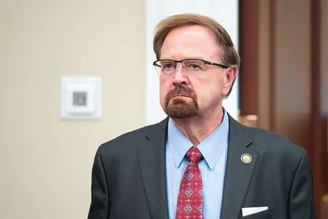 North Carolina Congressman Chuck Edwards photographed inside the US Capitol