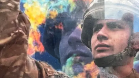 Supplied A photograph of Janette's son Bradley in military uniform