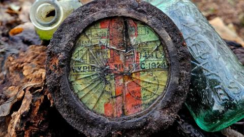 the tax disc found by Chris Langston