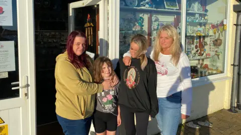 Sophie Blake Sophie Blake, her daughters and a grandchild stood outside the museum after the break-in