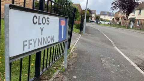 A road sign that reads Clos y Ffynnon