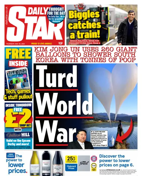 The headline on the front page of the Daily Star read: "Turkish World War". 