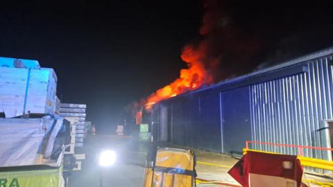 The fire that spread to a commercial property