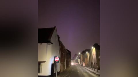 Purple illuminations on Duke Street