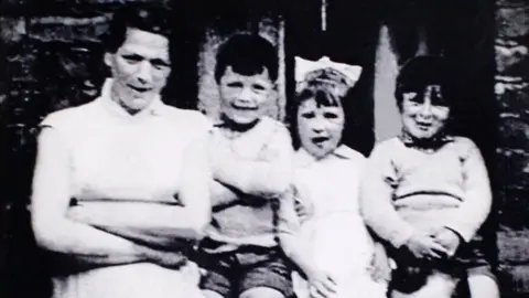 Jean McConville black and white photo with three children